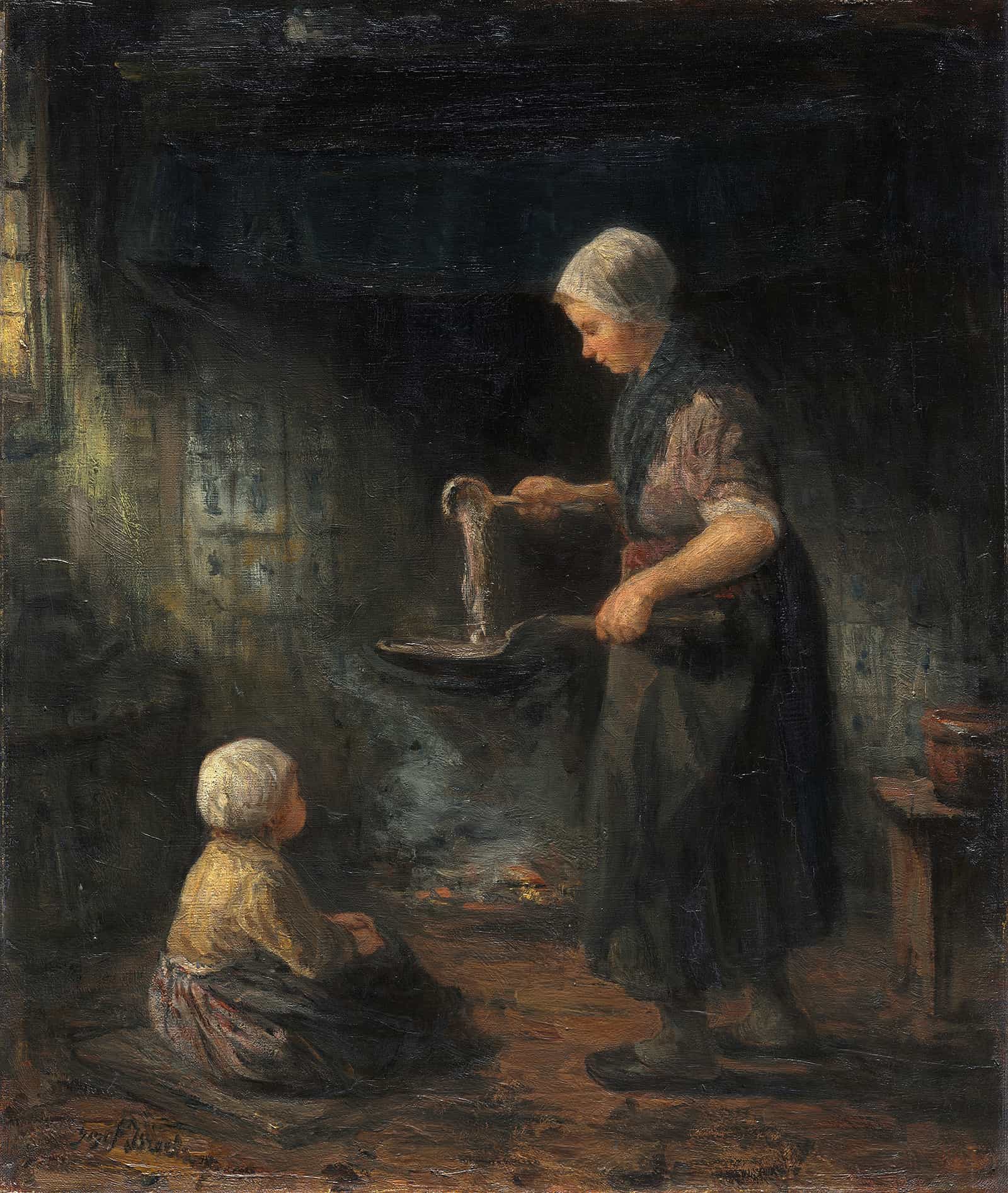 The Pancakes by Jozef Israels