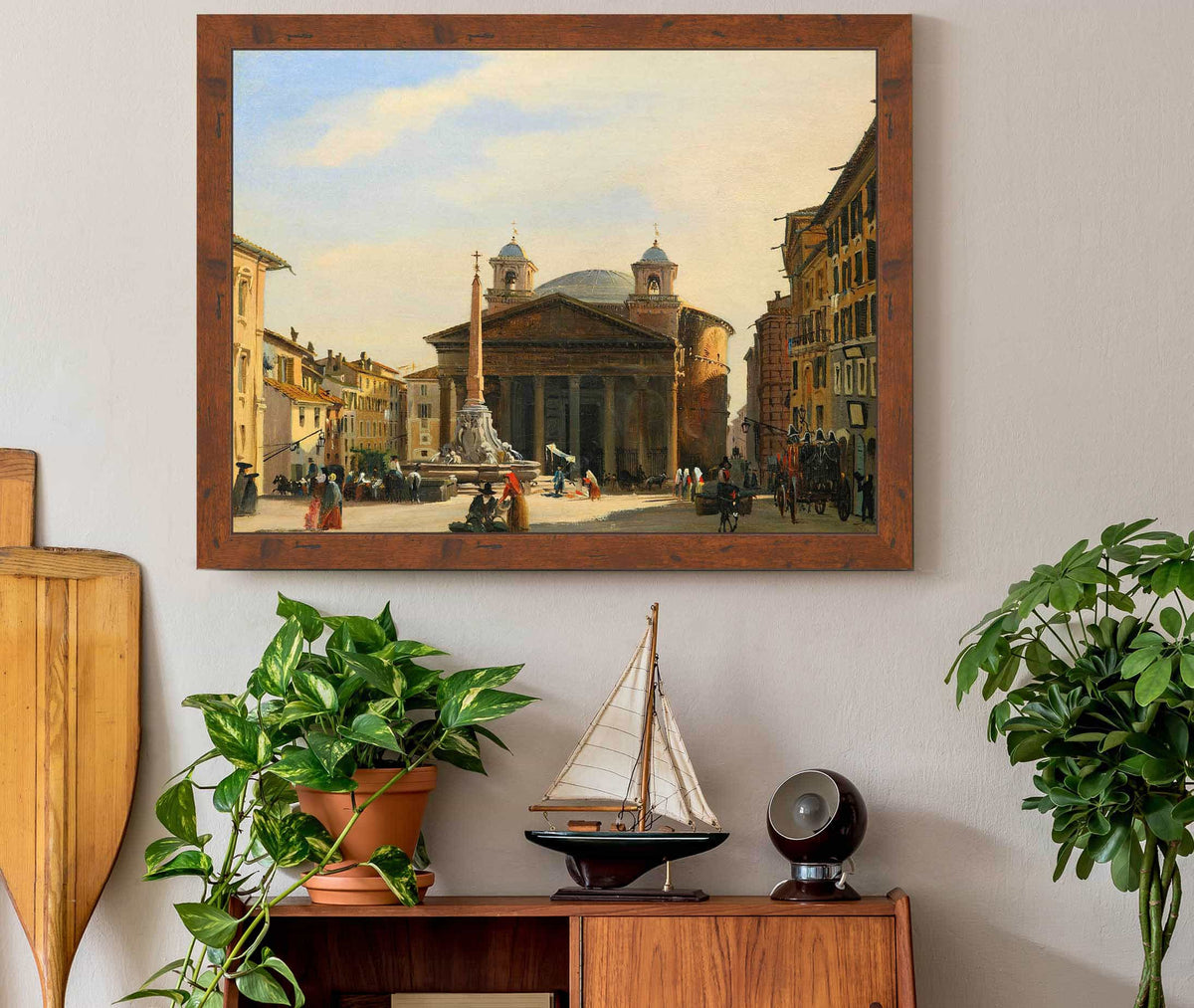 The Pantheon Rome by Ippolito Caffi