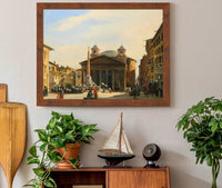 The Pantheon Rome by Ippolito Caffi