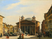 The Pantheon Rome by Ippolito Caffi