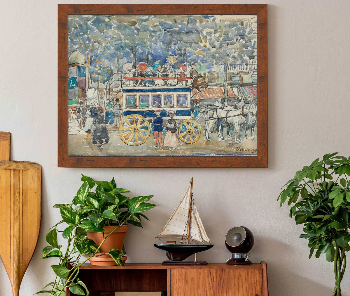 The Paris Omnibus by Maurice Prendergast