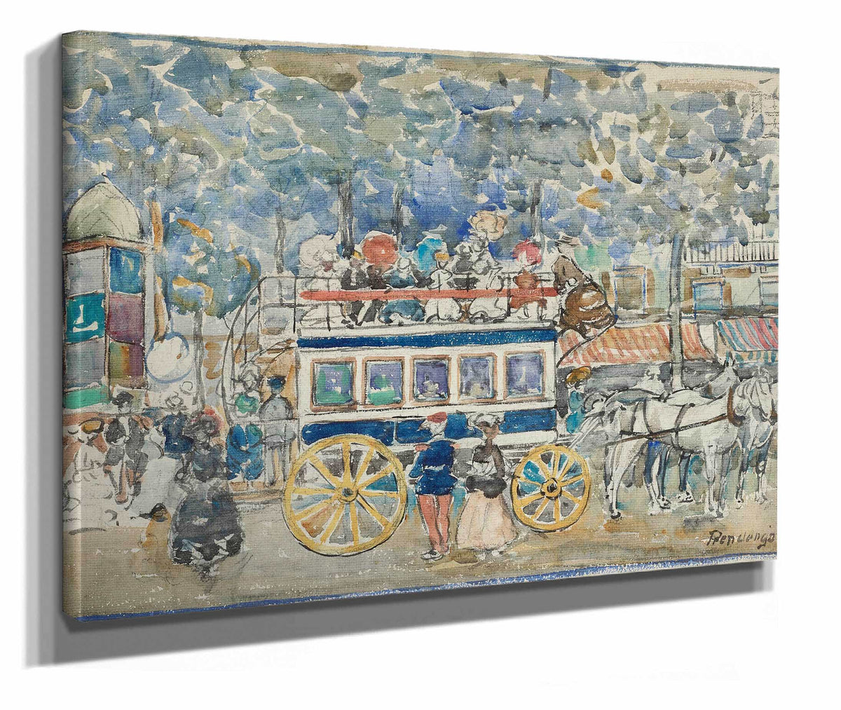 The Paris Omnibus by Maurice Prendergast