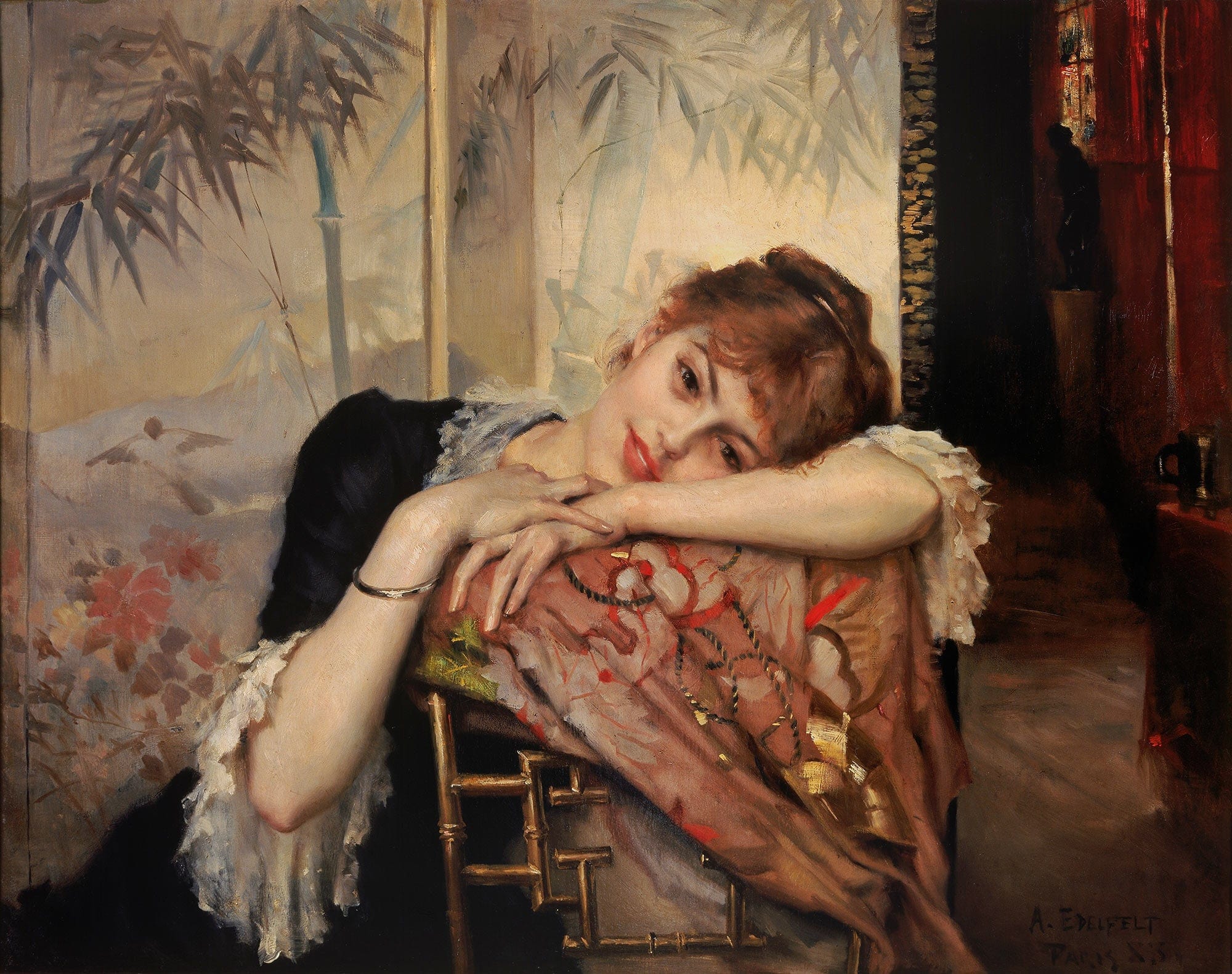 The Parisienne Virginie by Albert Edelfelt