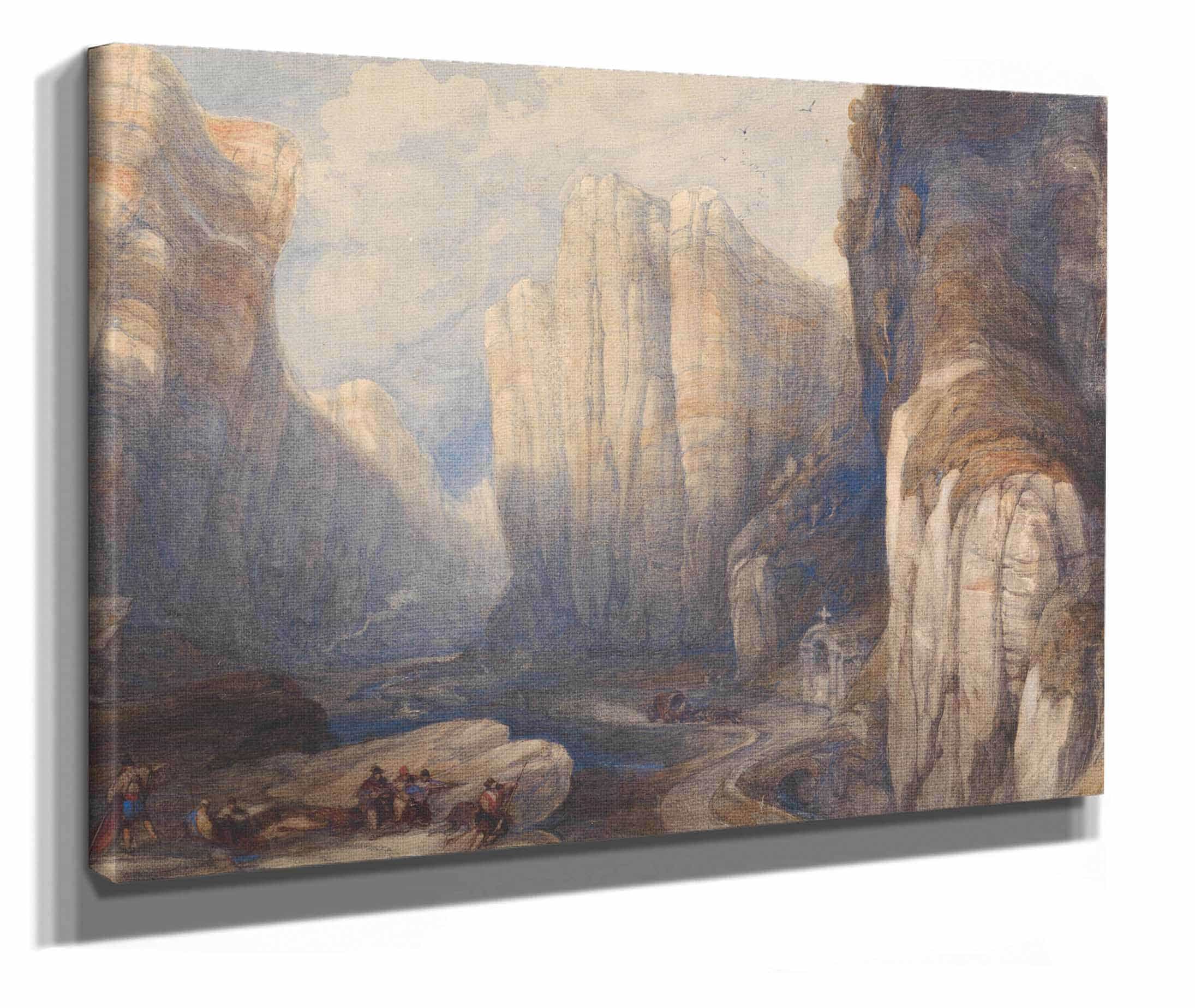 The Pass Of Pancorbo The Pyrenees by David Roberts