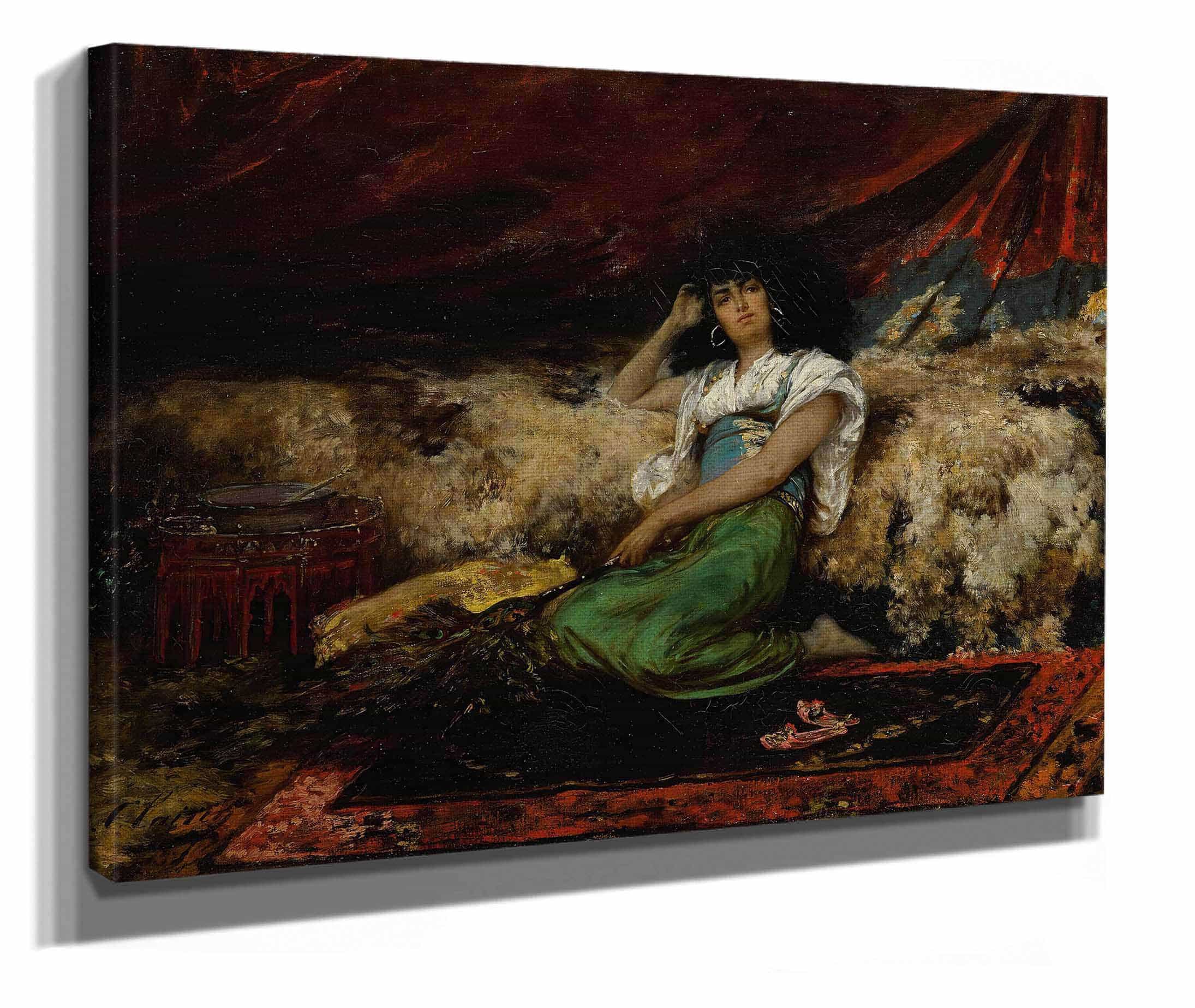 The Peacock Fan by Georges Jules Victor Clairin
