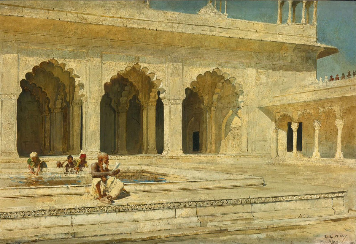 The Pearl Mosque Agra by Edwin Lord Weeks