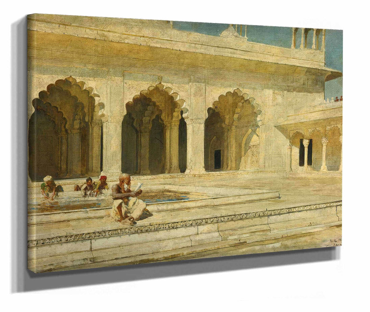 The Pearl Mosque Agra by Edwin Lord Weeks