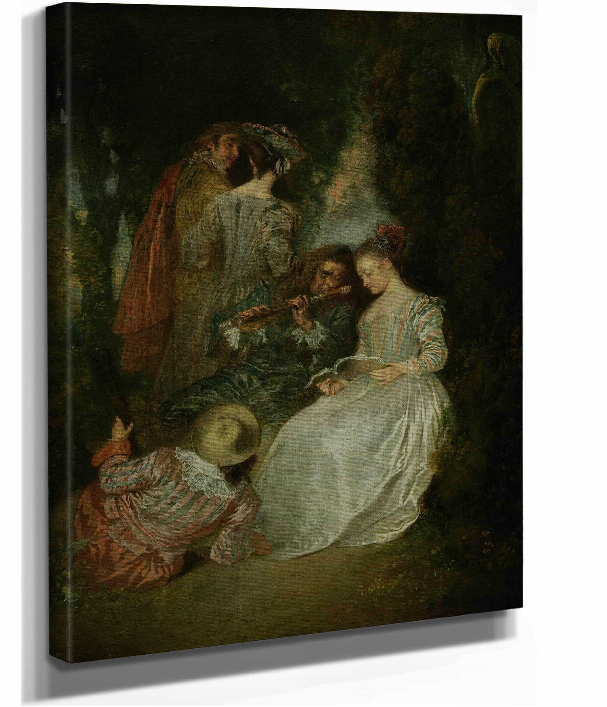 The Perfect Accord by Jean Antoine Watteau