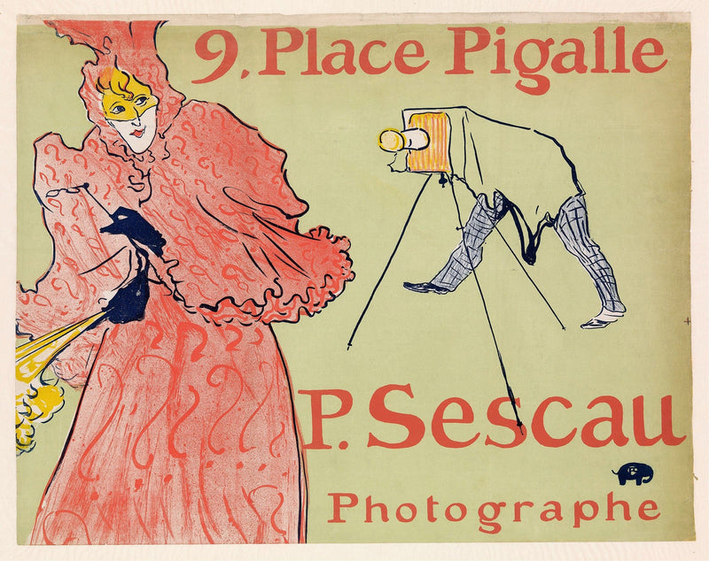 The Photographer Sescau by Henri De Toulouse Lautrec