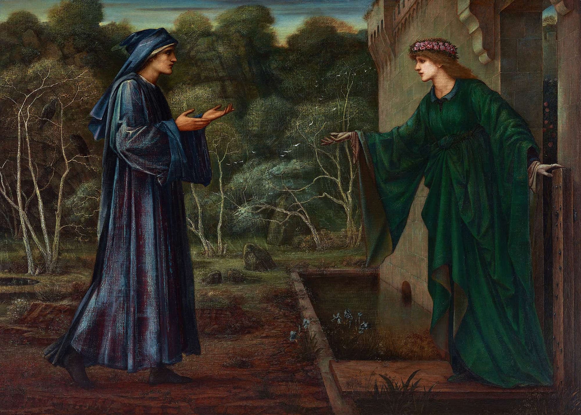 The Pilgrim At The Gate Of Idleness by Sir Edward Coley Burne Jones