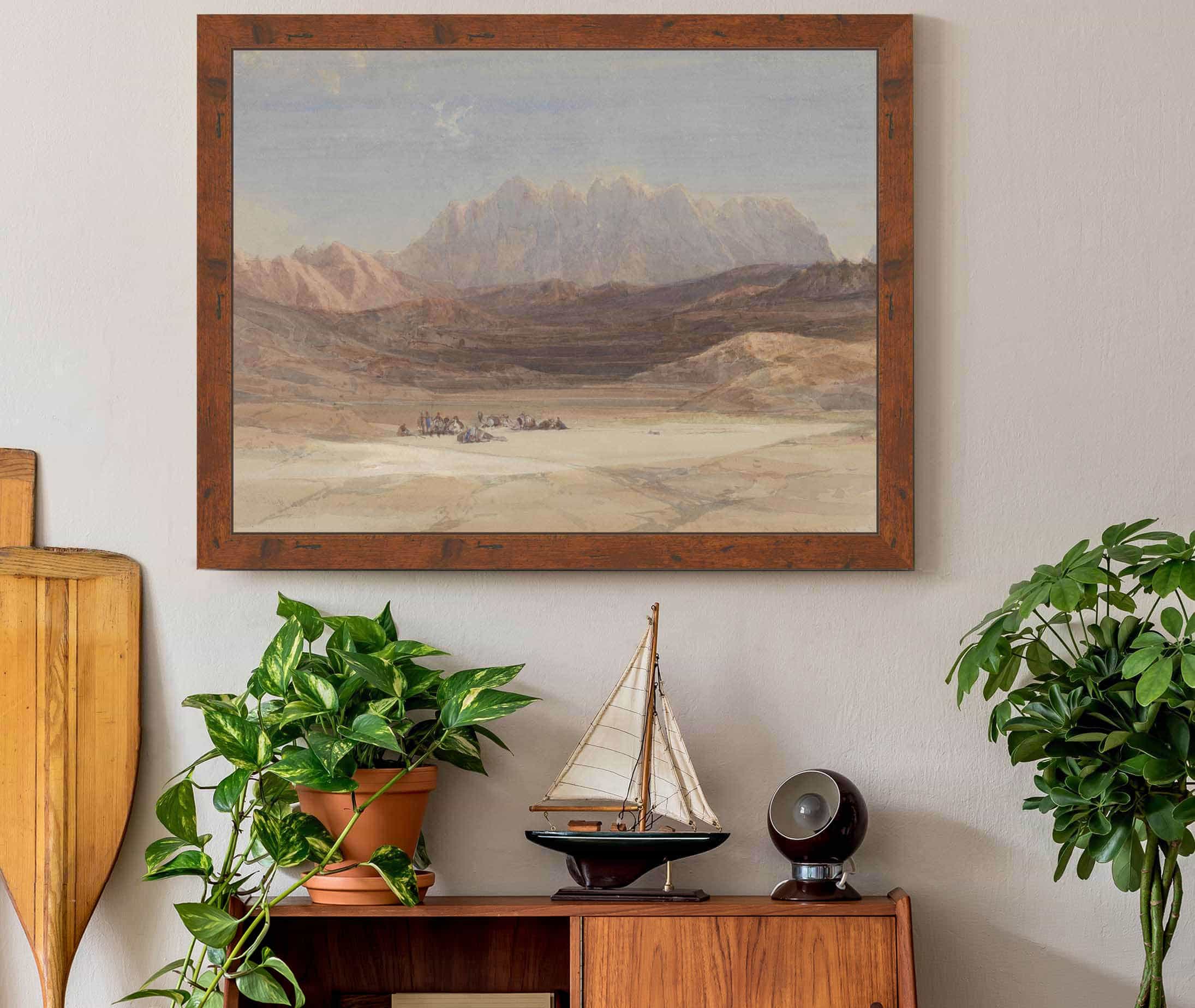 The Plain Of El Raheh Mount Sinai by David Roberts
