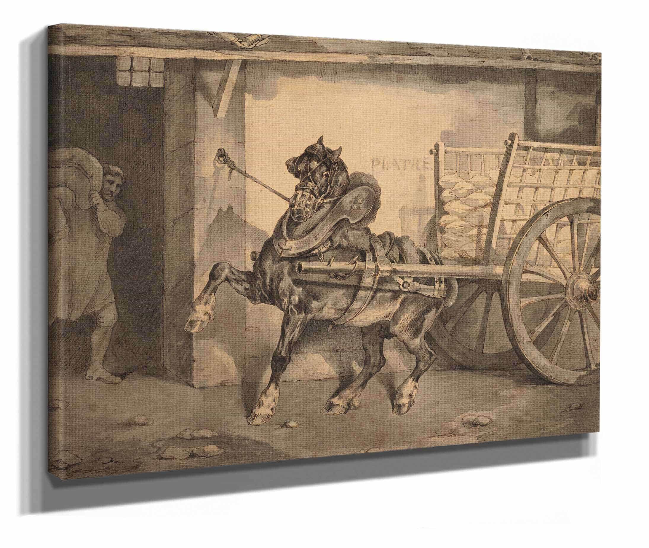 The Plastermakers Horse Le Cheval Du Platrier by Theodore Gericault