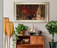 The Play Scene In Hamlet Act Iii Scene Ii by Edwin Austin Abbey