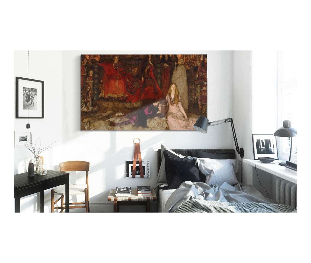 The Play Scene In Hamlet Act Iii Scene Ii by Edwin Austin Abbey