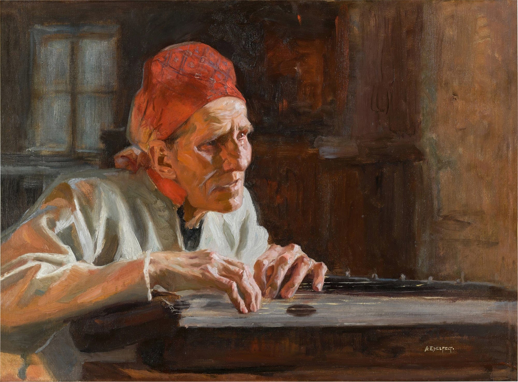 The Poet Larin Paraske by Albert Edelfelt