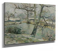 The Pond At Montfoucault Effect Of Winter by Camille Pissarro