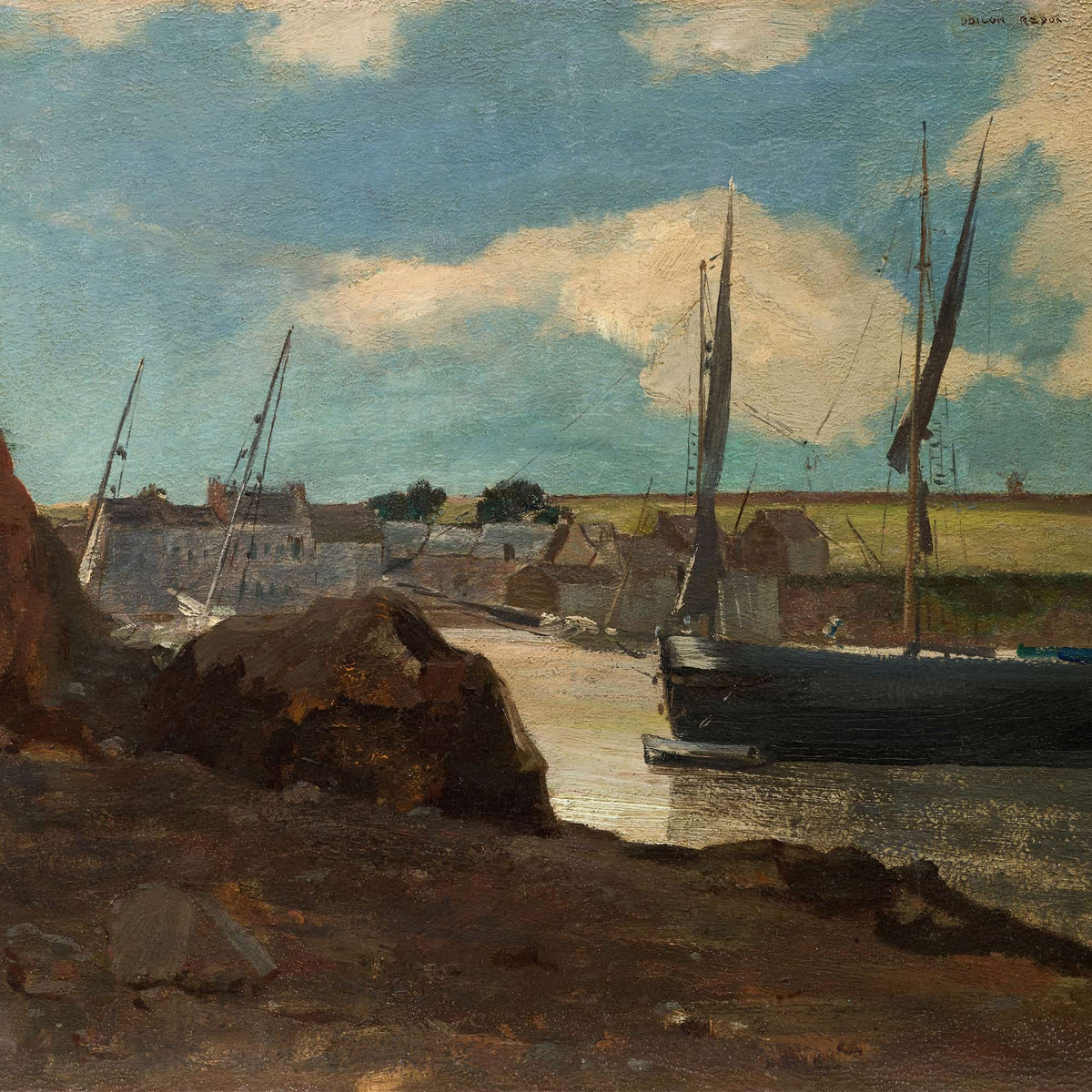 The Port Of Morgat by Odilon Redon