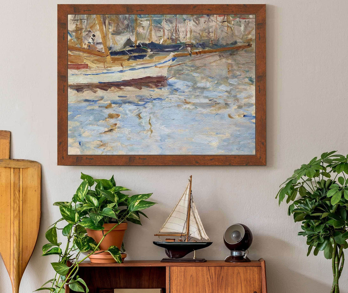 The Port Of Nice  by Berthe Morisot