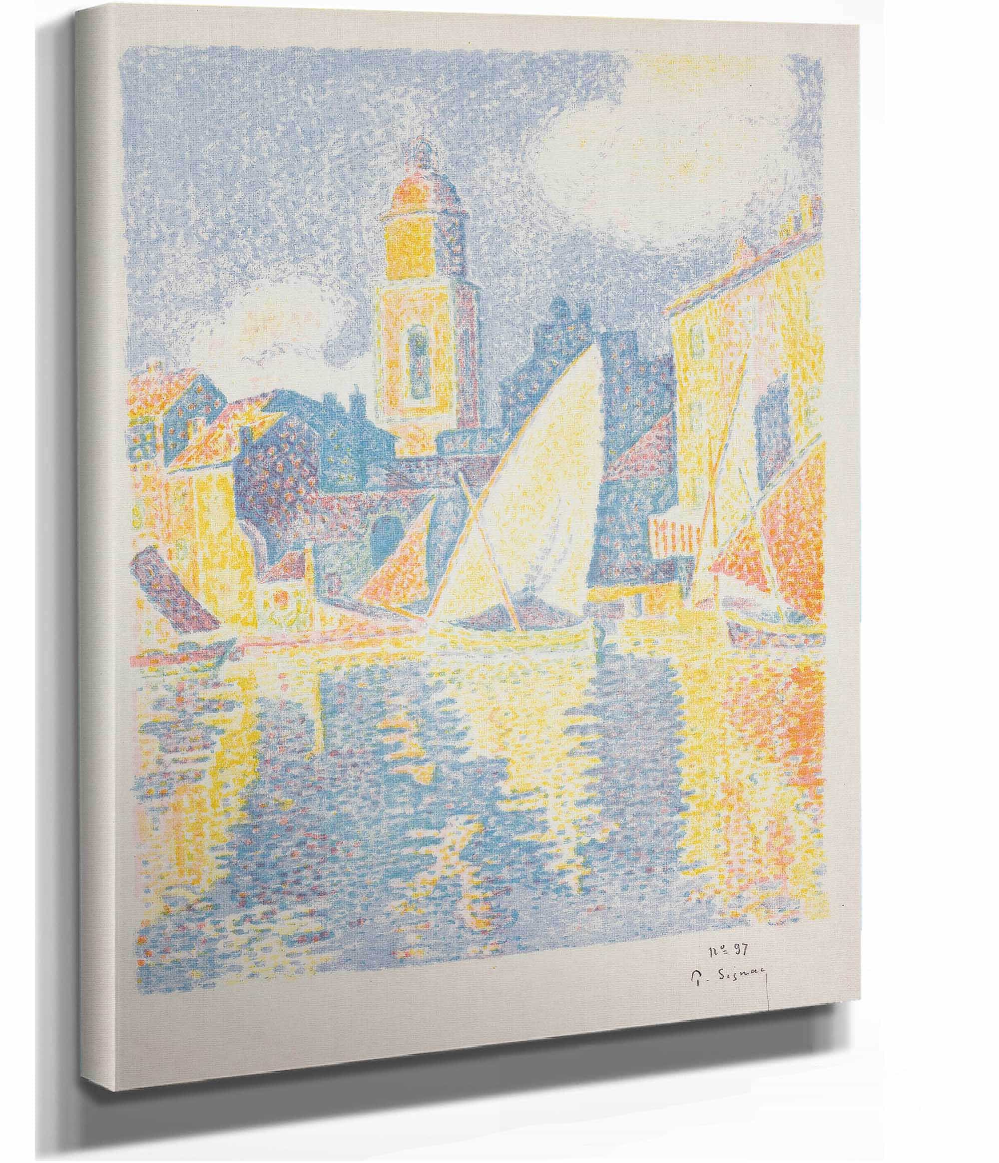The Port Of St Tropez   by Paul Signac