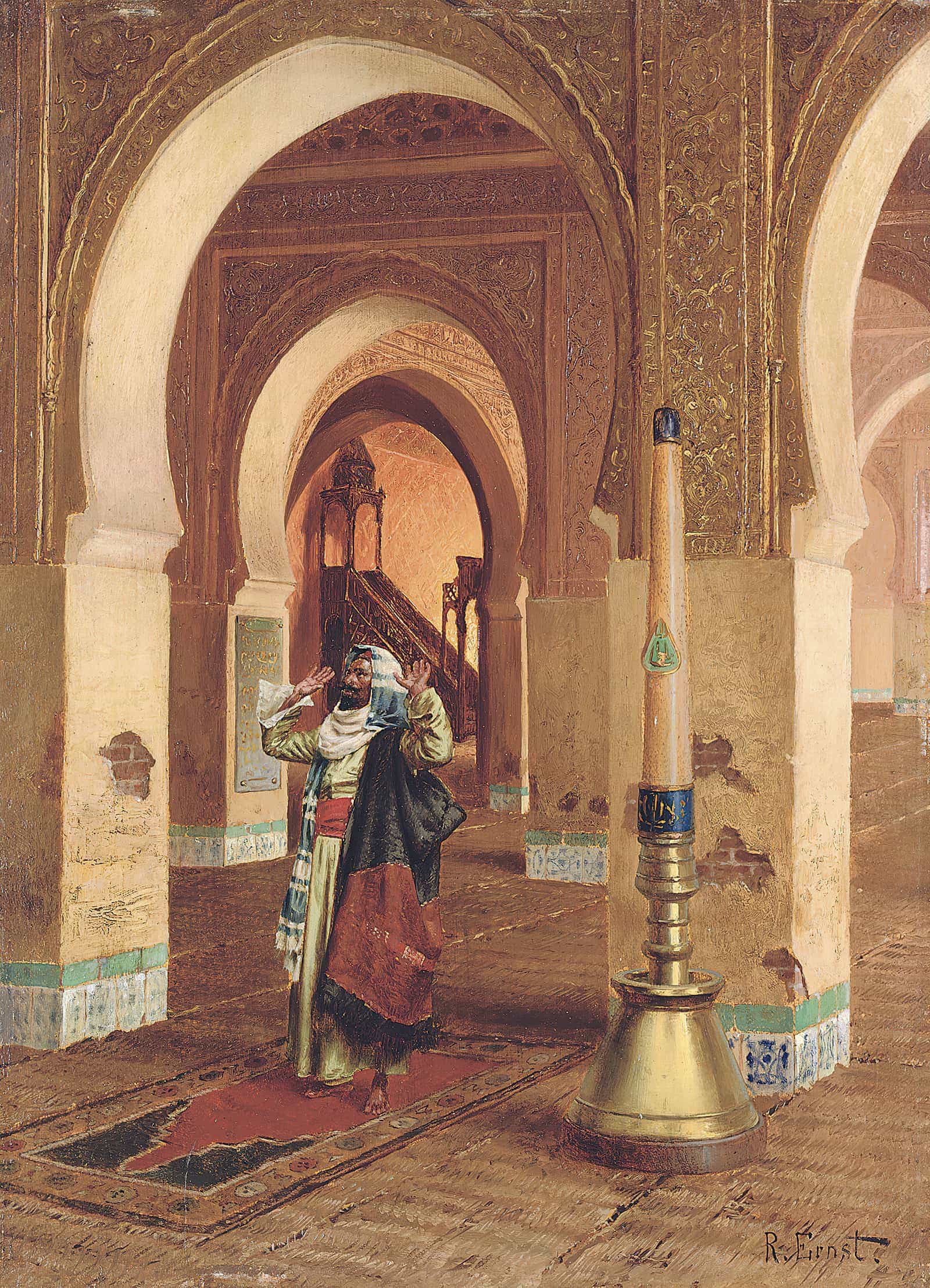 The Prayer by Rudolf Ernst