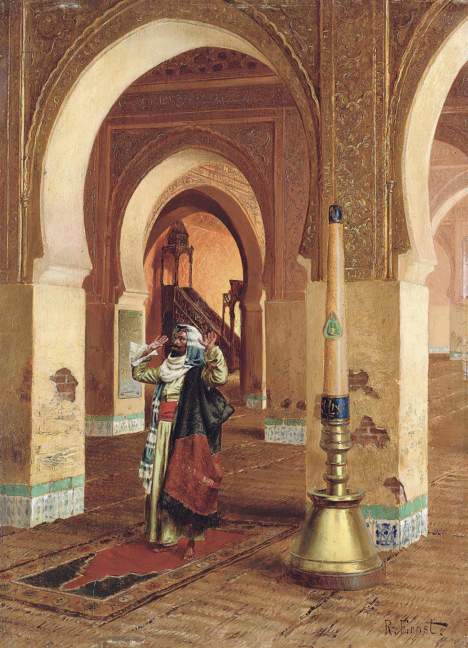 The Prayer by Rudolf Ernst