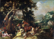 The Preaching Of Saint John The Baptist by Abraham Bloemaert