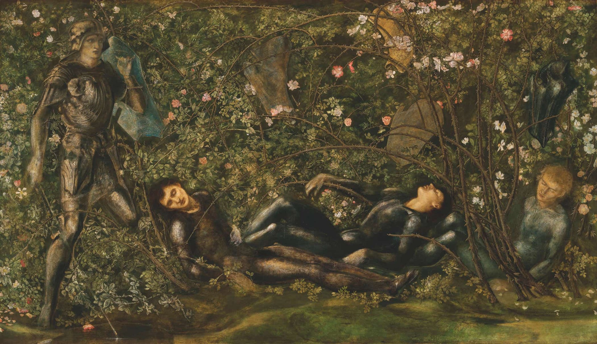 The Prince Entering The Briar Wood by Sir Edward Coley Burne Jones