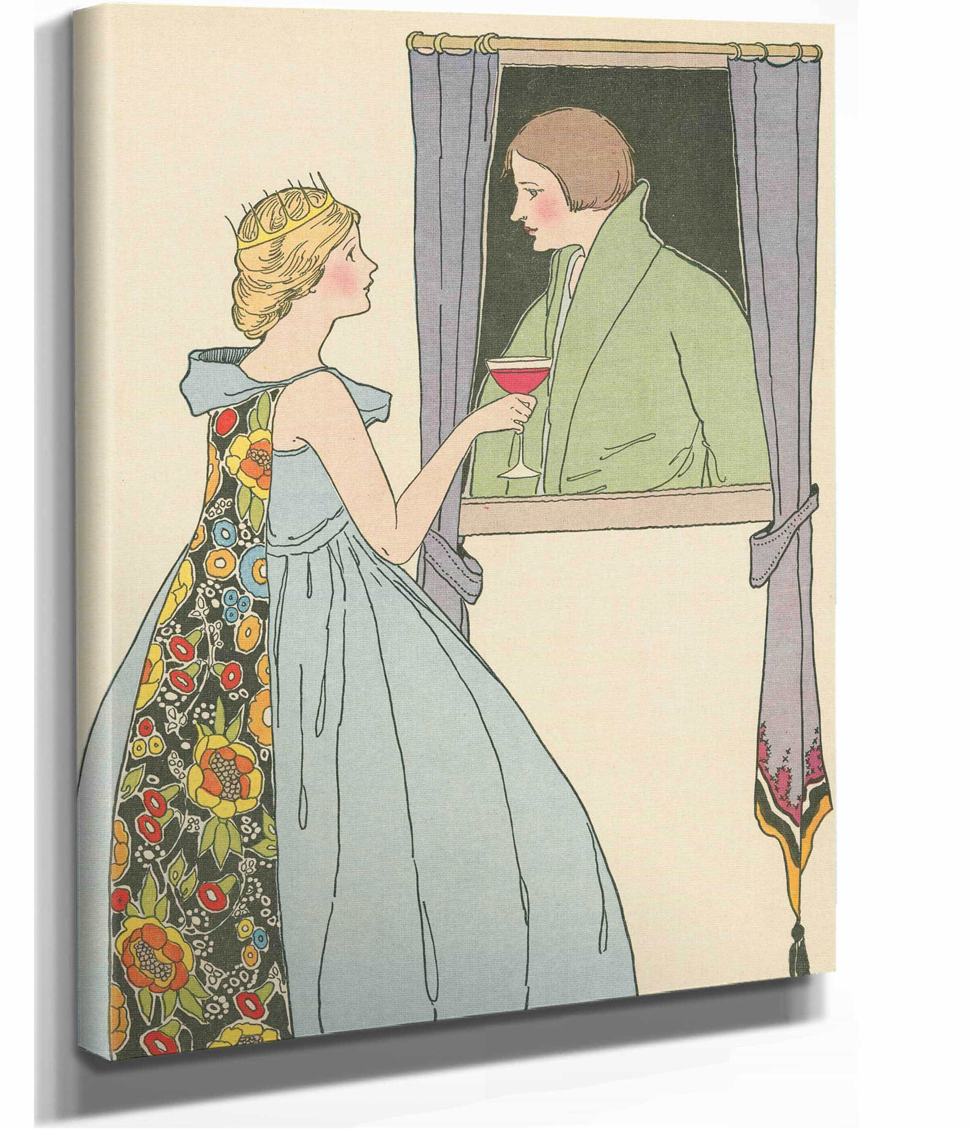The Princess Offered The Soldier A Goblet Of Wine by Margaret Evans Price