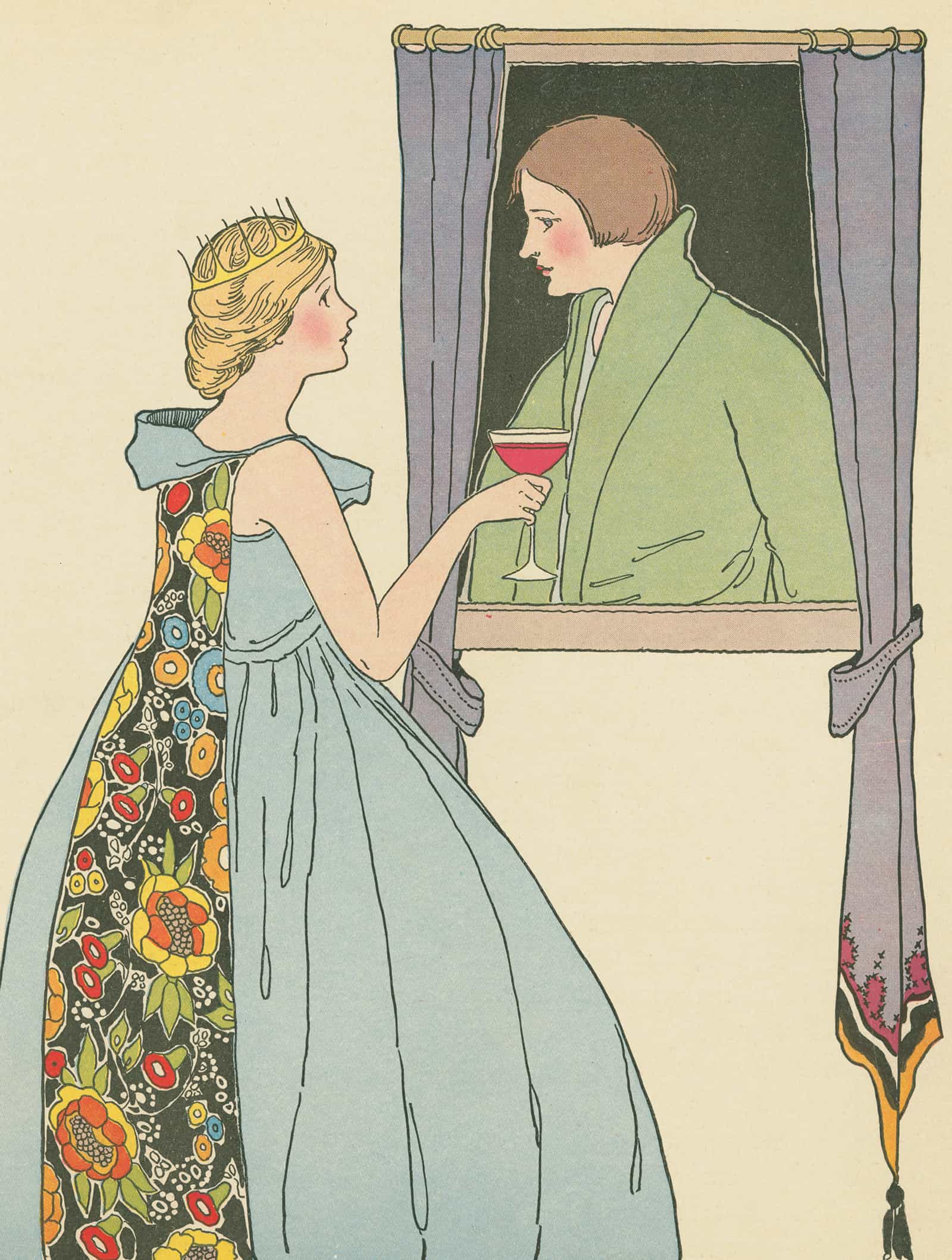 The Princess Offered The Soldier A Goblet Of Wine by Margaret Evans Price