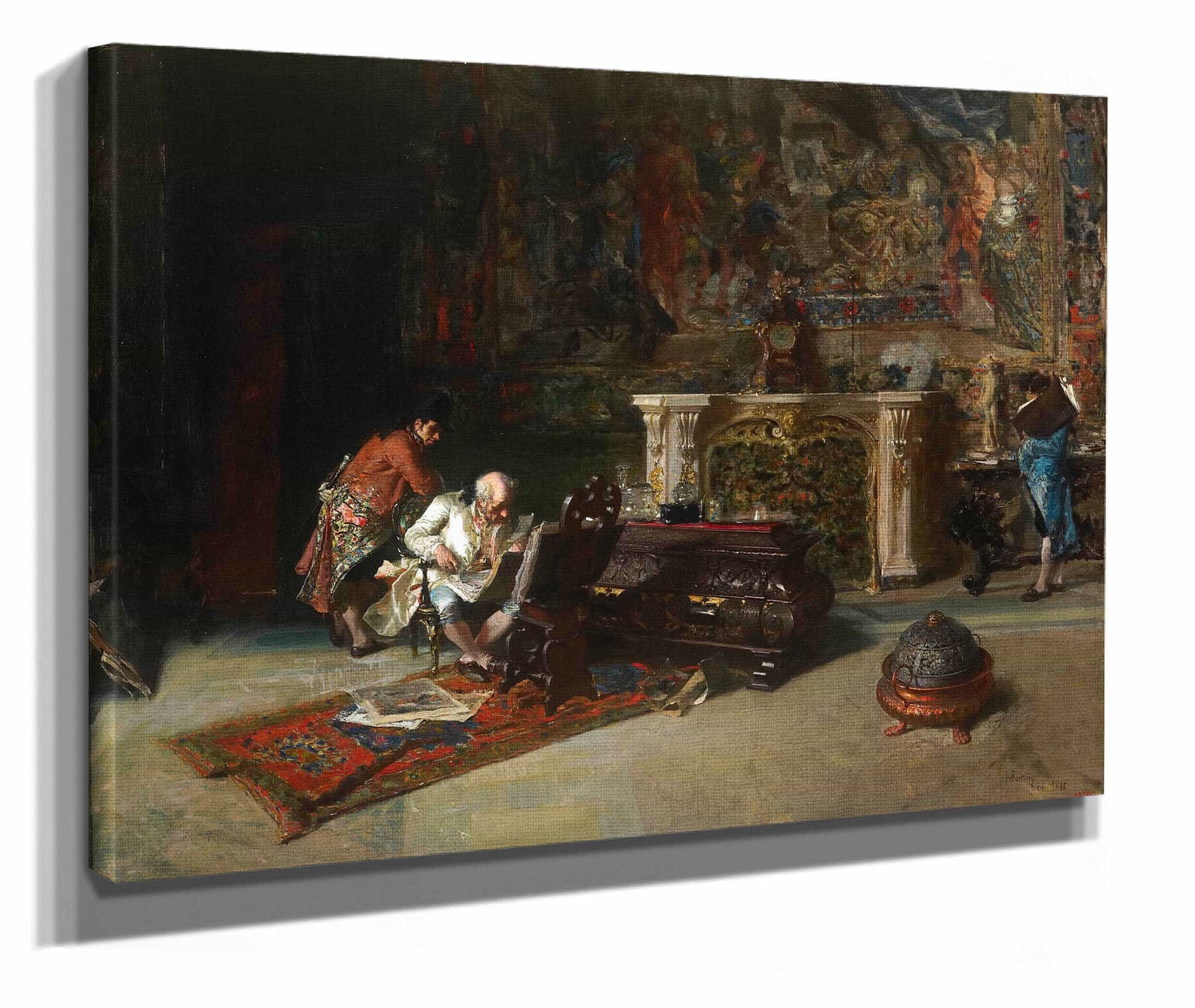 The Print Collector by Mariano Fortuny Marsal