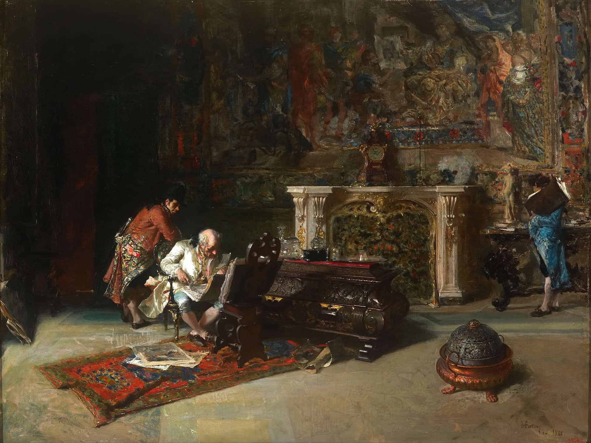 The Print Collector by Mariano Fortuny Marsal