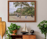 The Public Garden At Pontoise by Camille Pissarro