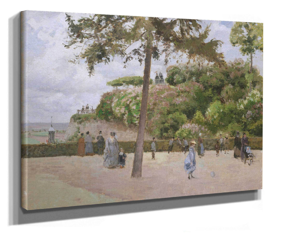 The Public Garden At Pontoise by Camille Pissarro