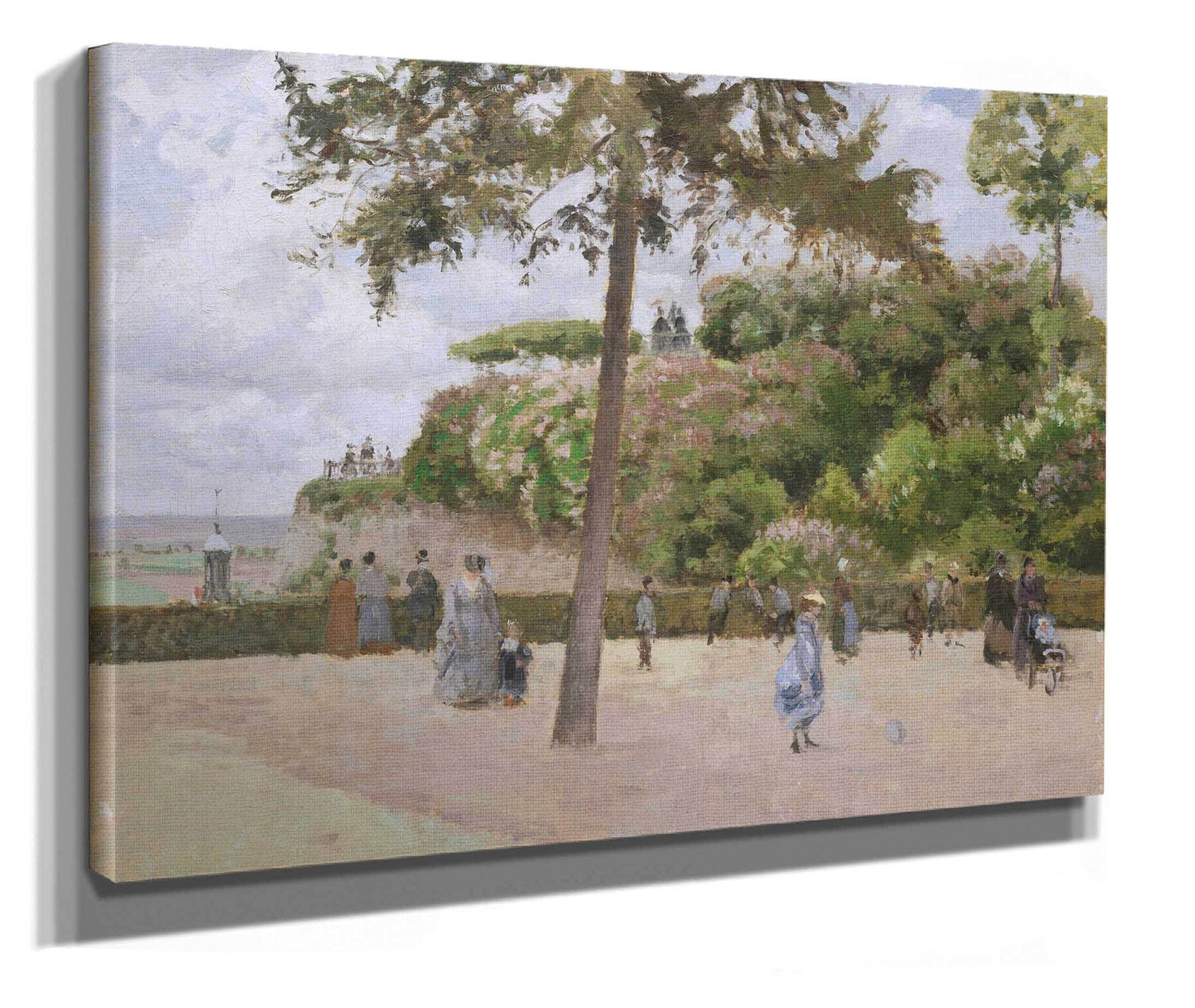 The Public Garden At Pontoise by Camille Pissarro