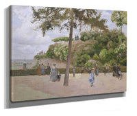 The Public Garden At Pontoise by Camille Pissarro