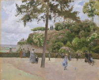 The Public Garden At Pontoise by Camille Pissarro
