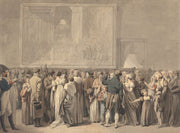 The Public In The Salon Of The Louvre Viewing The Painting Of The Sacre Begun by Louis Leopold Boilly
