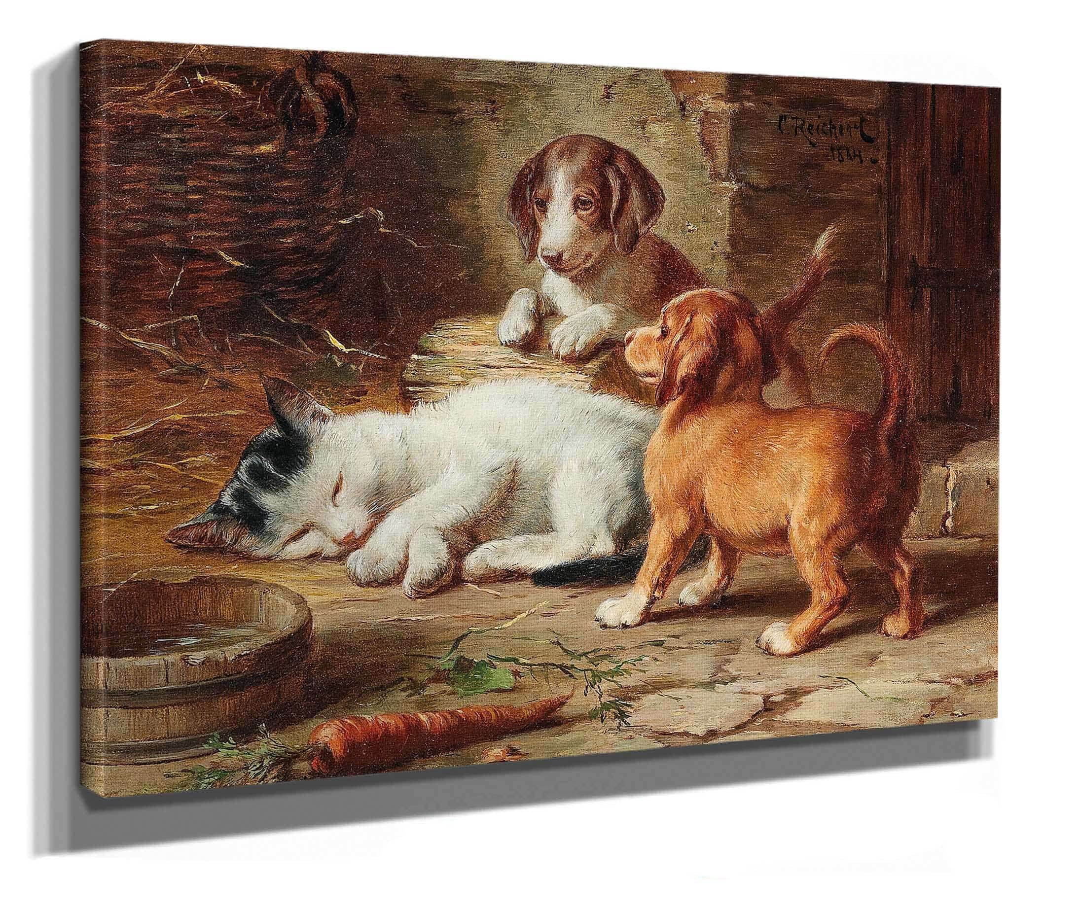 The Puppies Are Awake by Carl Reichert