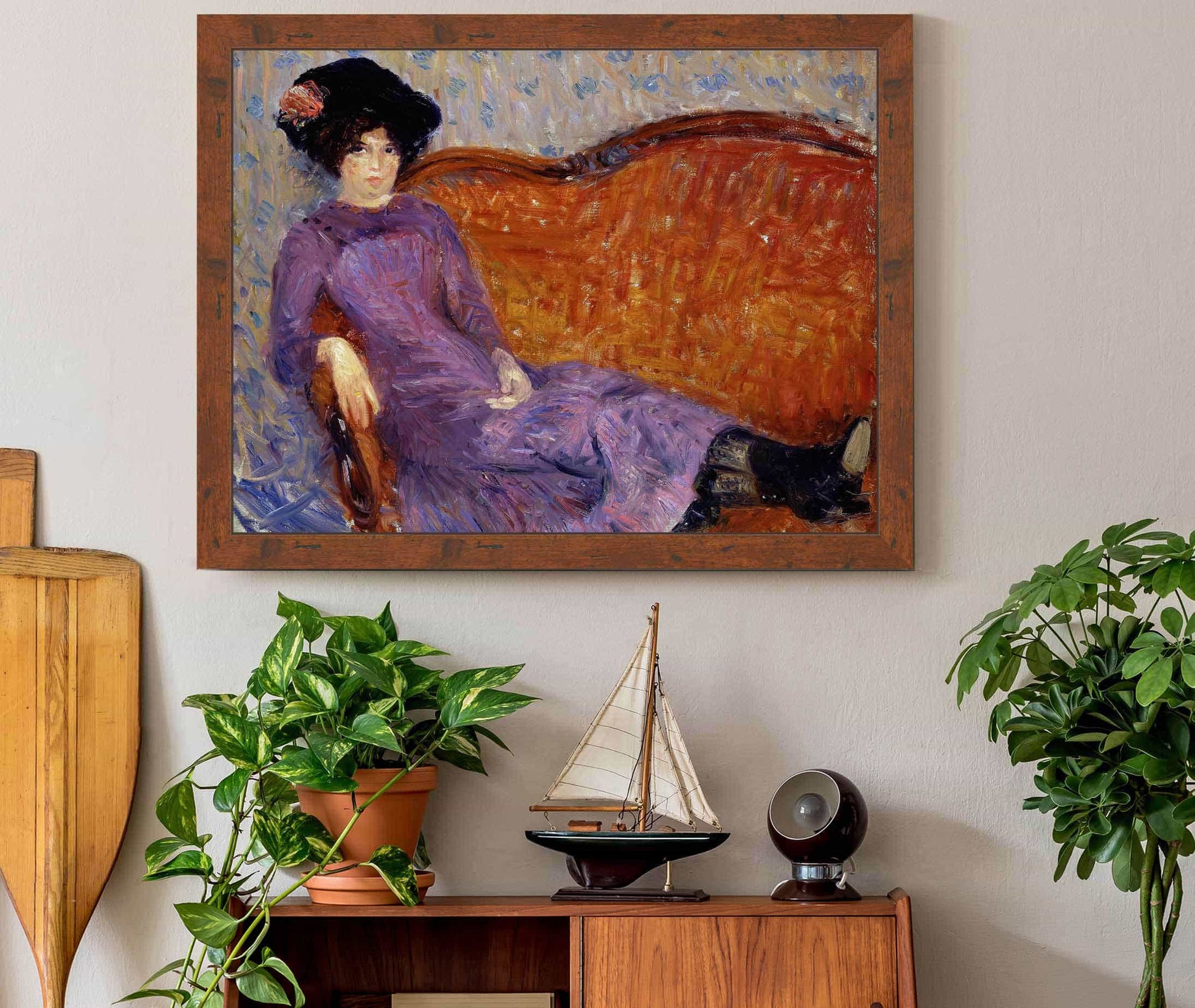The Purple Dress by William James Glackens
