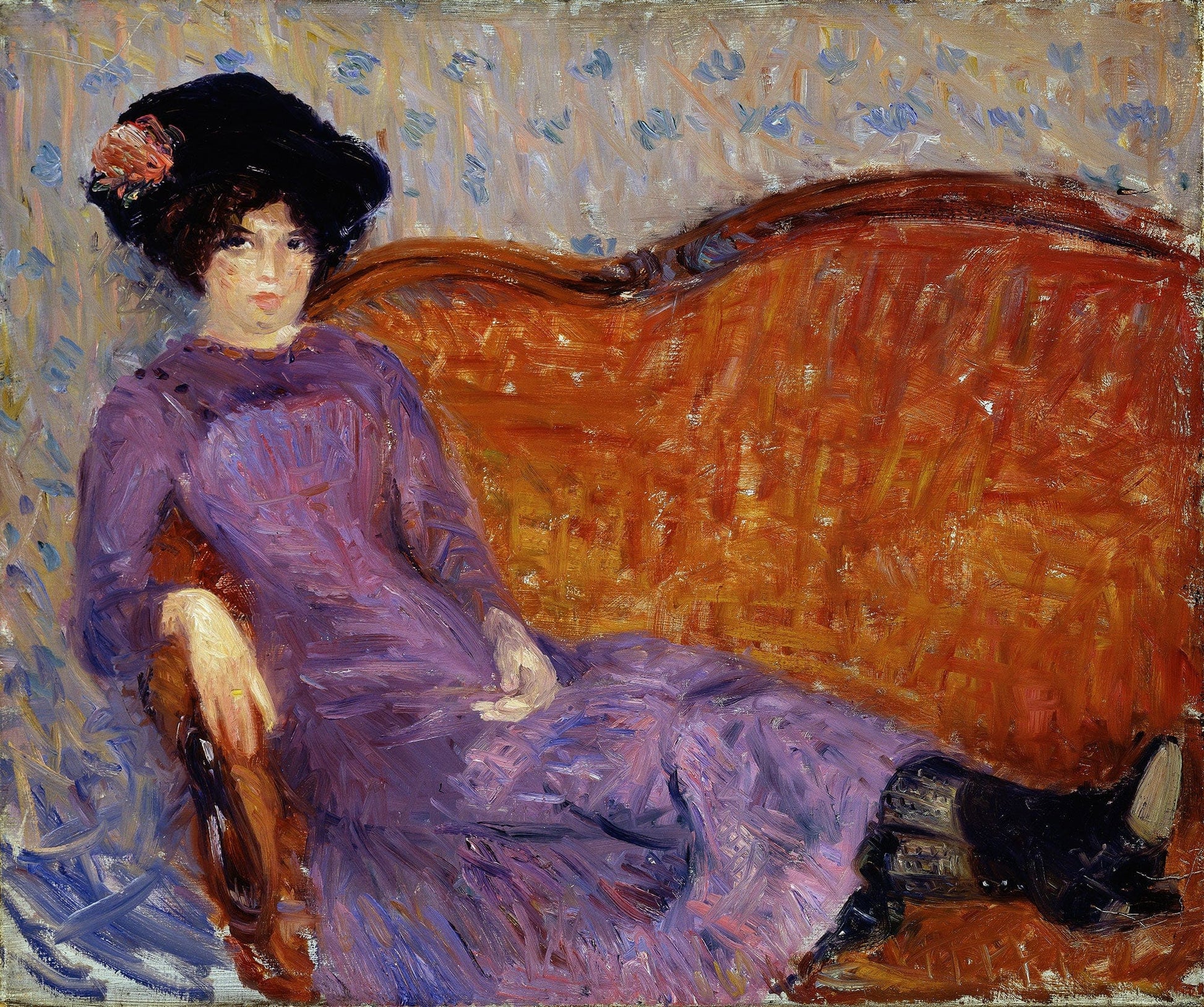 The Purple Dress by William James Glackens