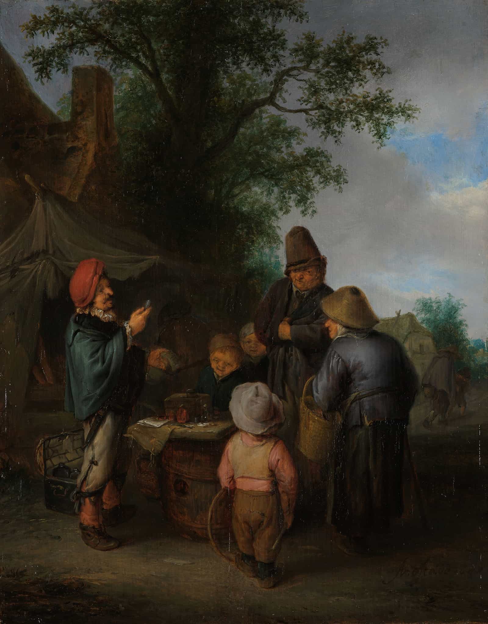 The Quacksalver by Adriaen Van Ostade
