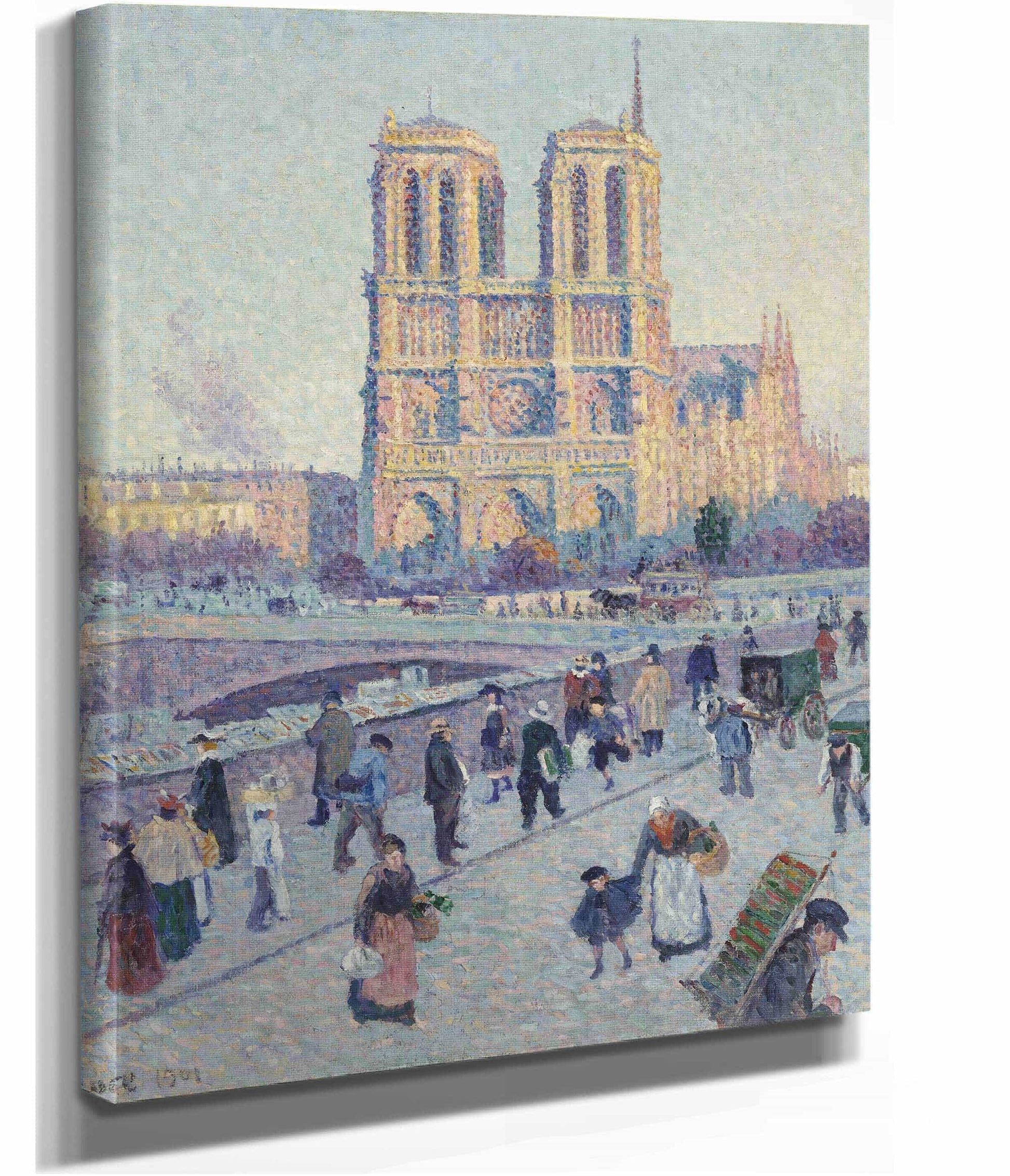 The Quai Saint Michel And Notre Dame by Maximilien Luce