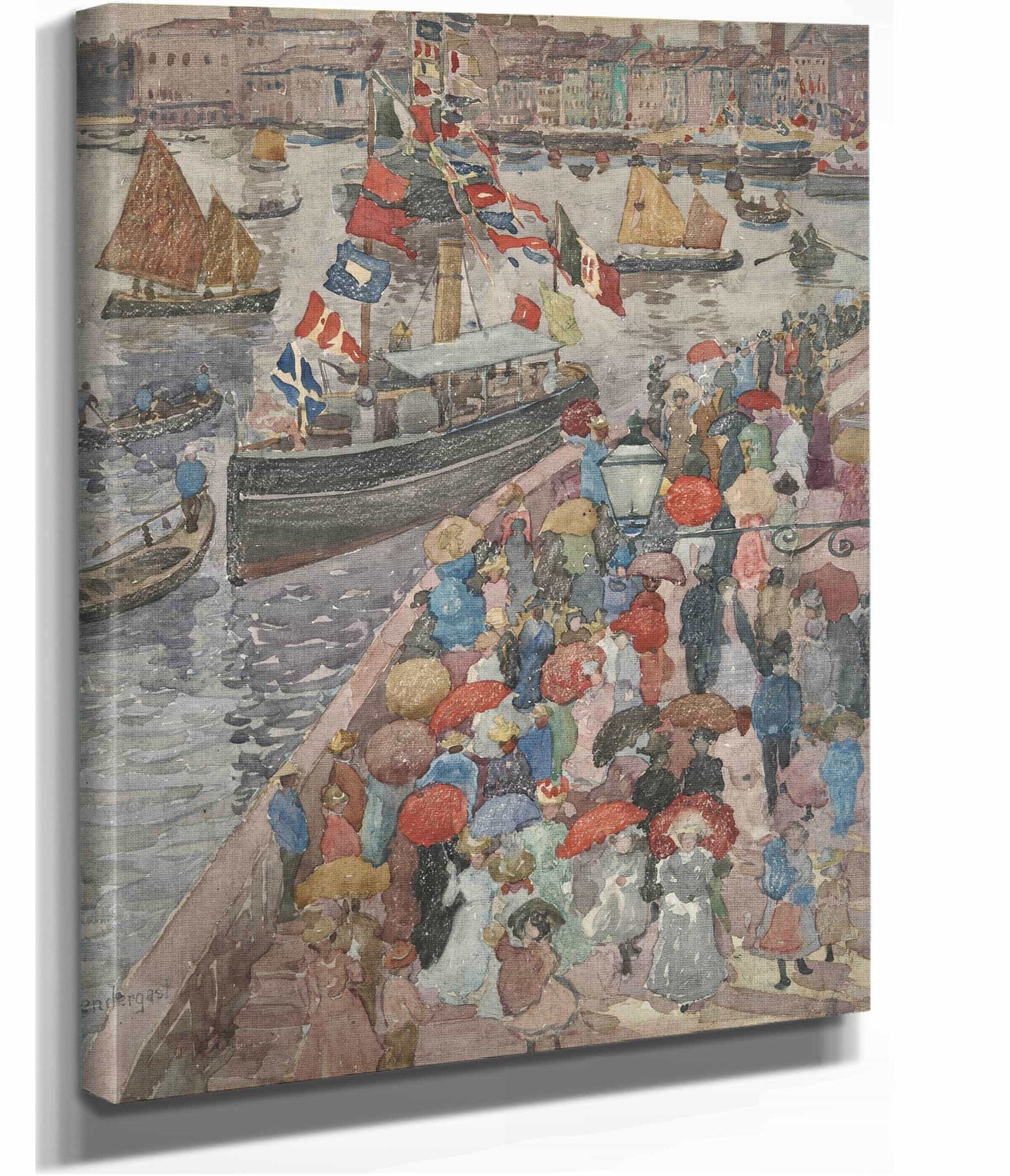 The Quai Venice by Maurice Prendergast