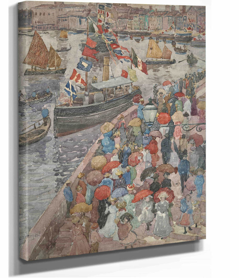 The Quai Venice by Maurice Prendergast