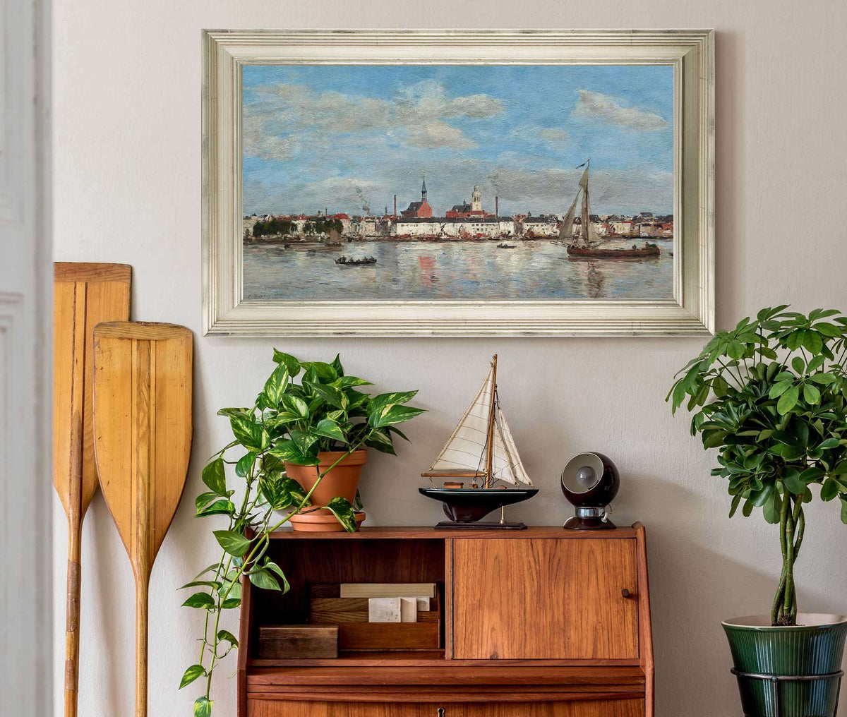 The Quay At Antwerp by Eugene Boudin