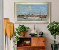 The Quay At Antwerp by Eugene Boudin