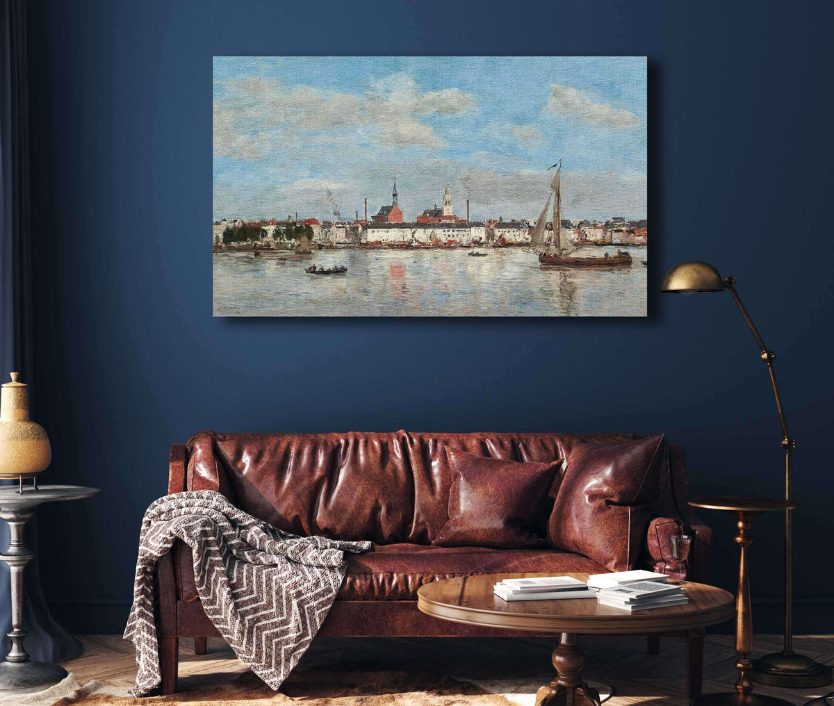The Quay At Antwerp by Eugene Boudin