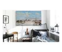 The Quay At Antwerp by Eugene Boudin