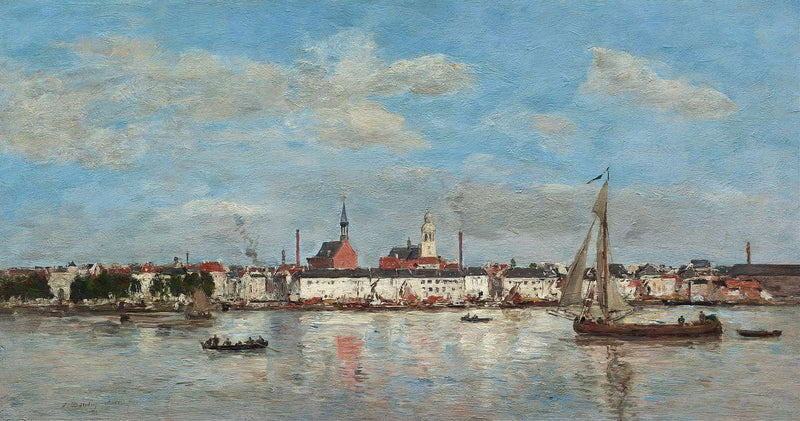 The Quay At Antwerp by Eugene Boudin