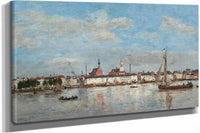 The Quay At Antwerp by Eugene Boudin